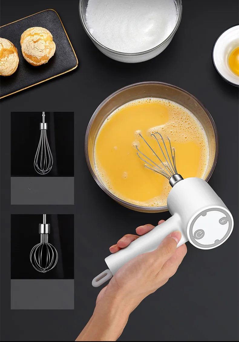 4-In-1 Electric Vegetable Cutter Set: Handheld Wireless Electric Garlic Masher