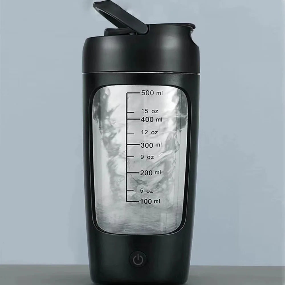 Electric Protein Shaker Bottle - 650ml, Portable & Rechargeable