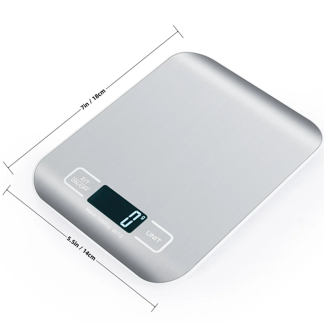 🌟 The Aspire Shop Digital Kitchen Scale – Stainless Steel 🌟