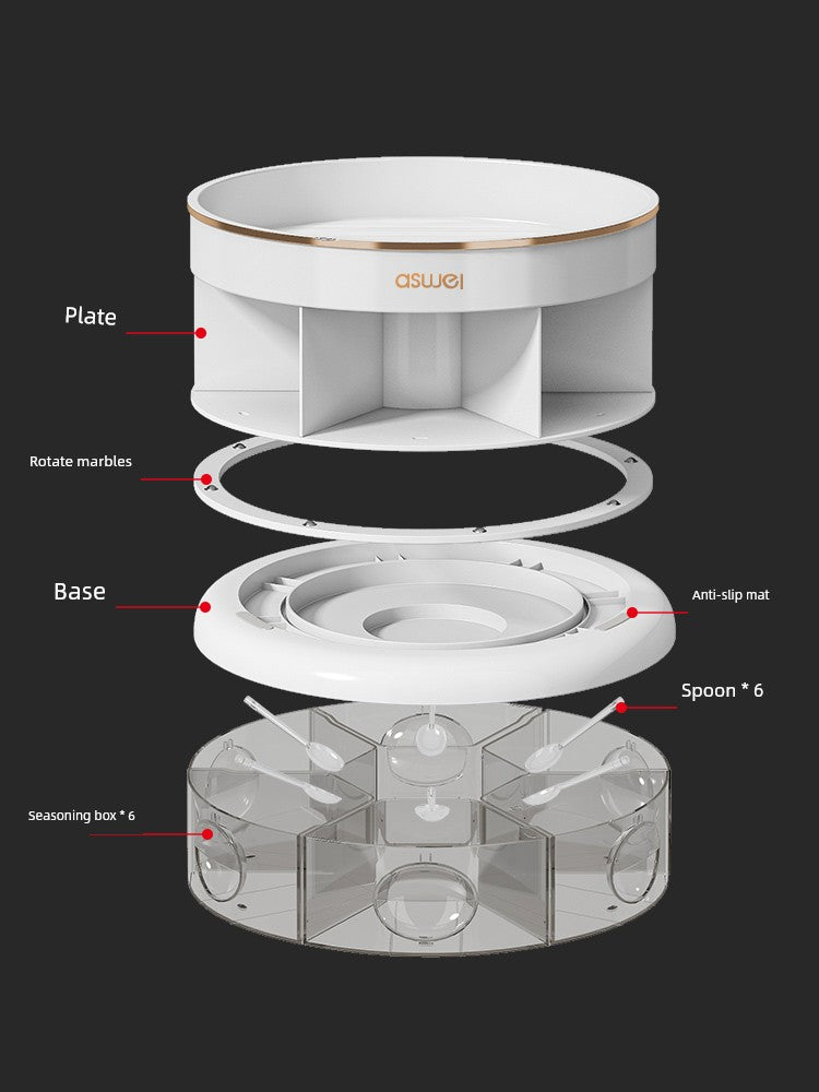 🧂 Rotating Spice Rack – The Aspire Shop 🌟