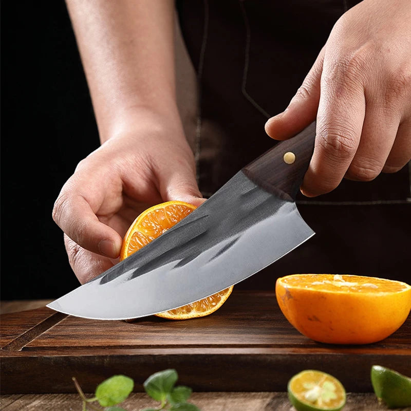 Forged 5Cr15Mov Stainless Chef Knife - Precision Butcher & Cleaver