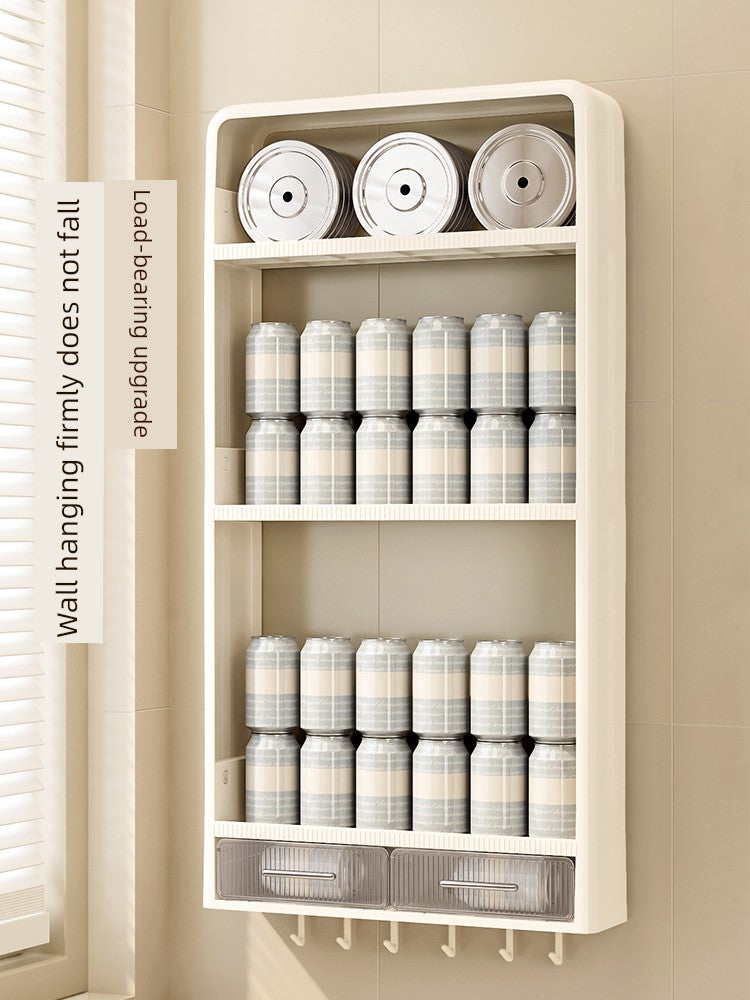 The Aspire Shop Punch-Free Wall-Mounted Spice Rack