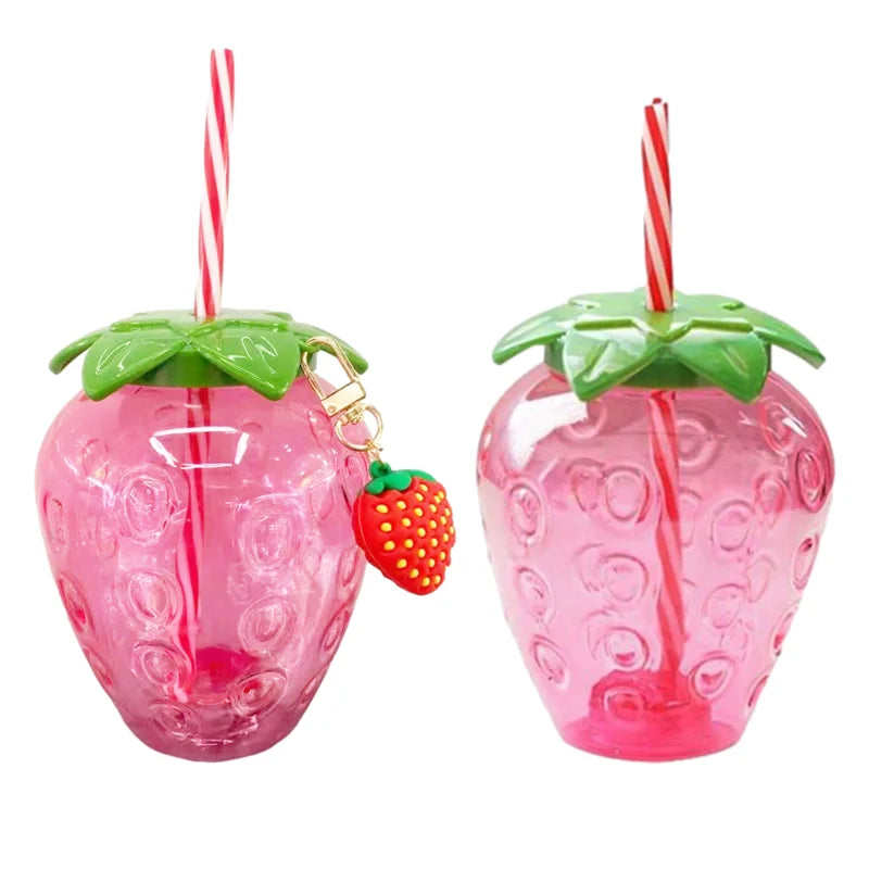 🍓 Adorable Strawberry Tumbler with Straw | Fun &amp; Functional 🍹