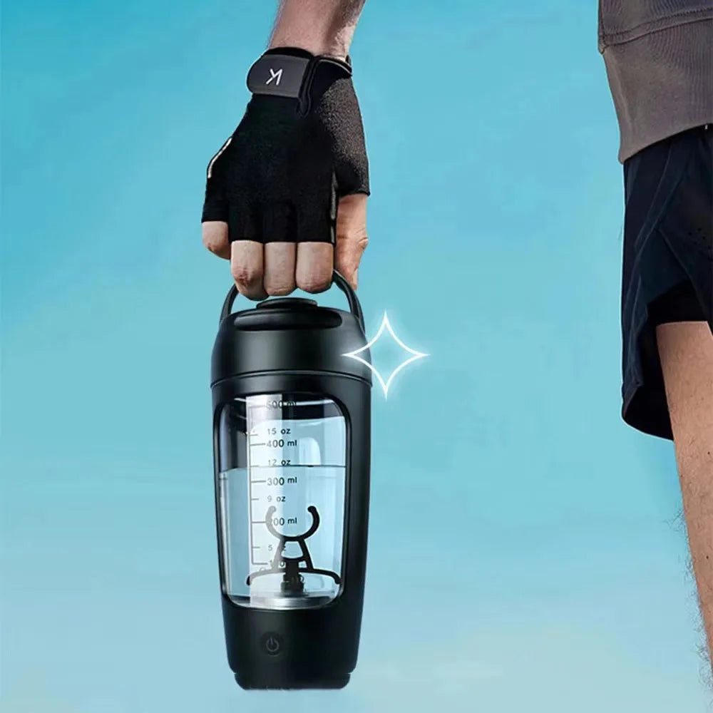 Electric Protein Shaker Bottle - 650ml, Portable & Rechargeable