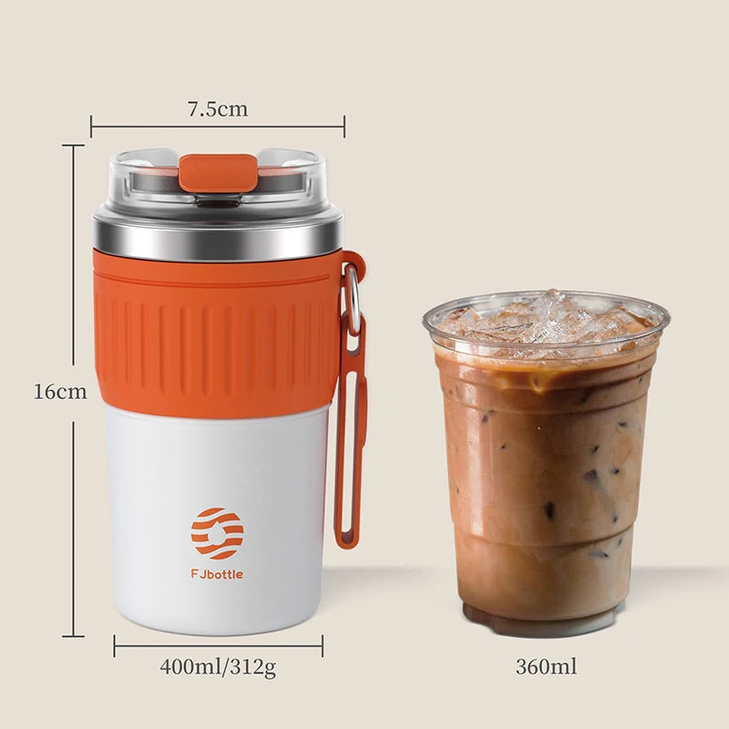 ☕ Stainless Steel Travel Coffee Mug | 500ml/400ml Capacity 🚀