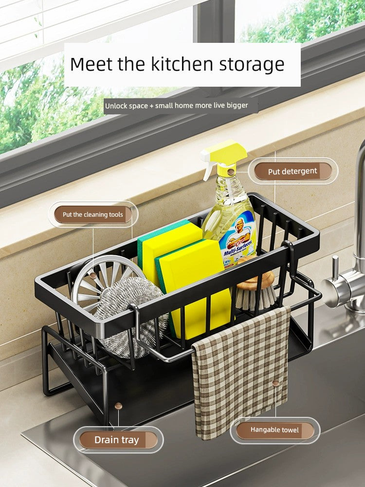 🧼✨ The Aspire Shop Stainless Steel Kitchen Rack - Detergent Storage ✨🧽