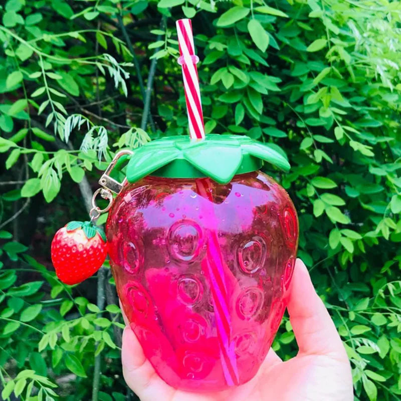 🍓 Adorable Strawberry Tumbler with Straw | Fun &amp; Functional 🍹