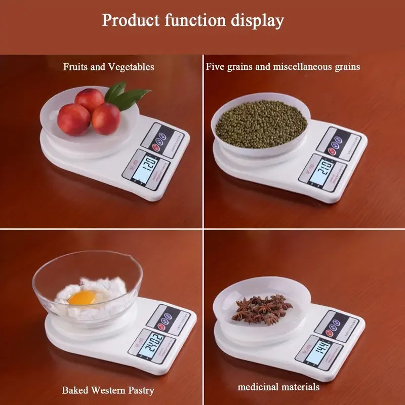 Digital Kitchen Scale by The Aspire Shop - 10kg/1g, LCD Display 🍽️📏