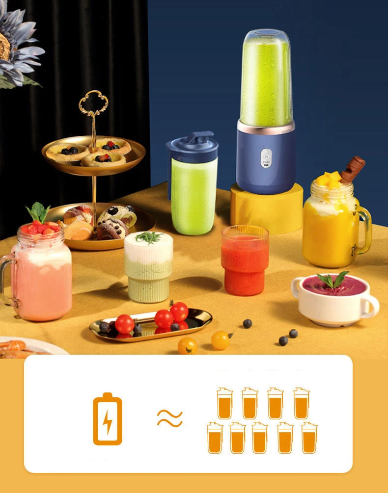 🍹 Portable USB Fresh Juice Blender - 400ml Mini Mixer & Electric Juicer 🥤