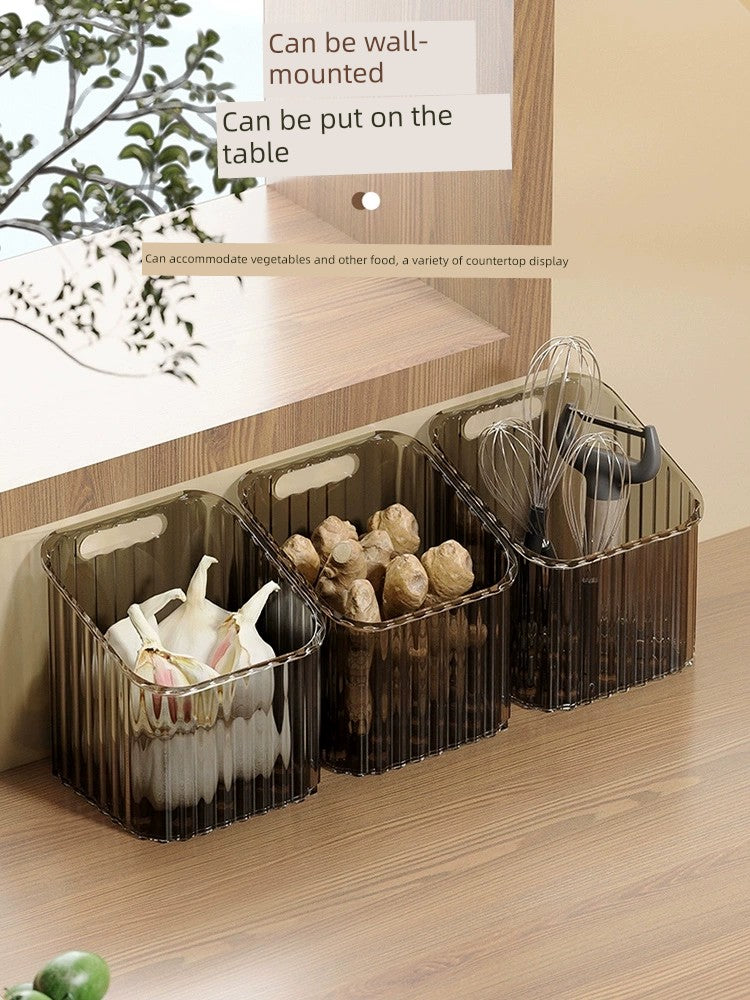 🍽️ The Aspire Shop Wall-Mounted Onion, Ginger & Garlic Storage Basket