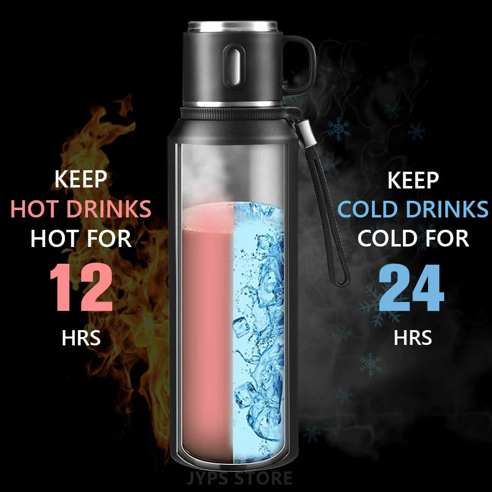 1000ML Stainless Steel Insulated Thermos Bottle - Hot &amp; Cold for 24 Hours