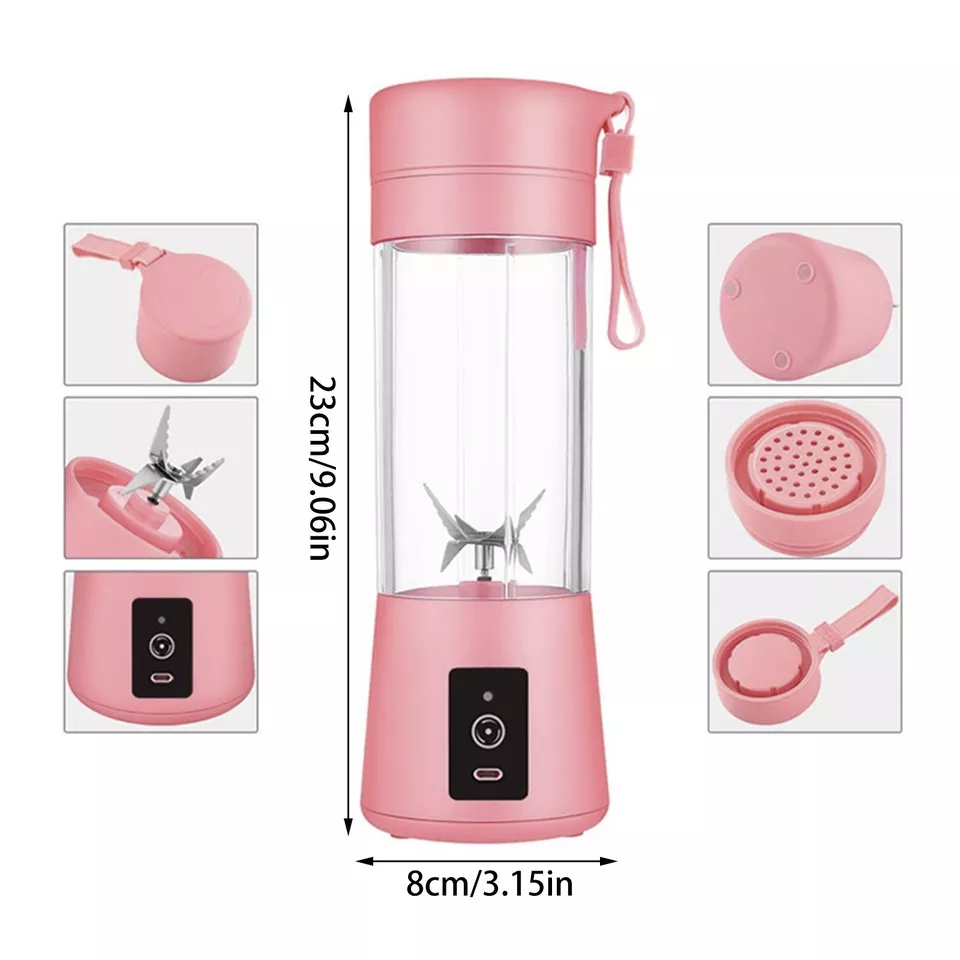 🌟 The Aspire Shop Portable Electric Fruit Juicer - 380ml USB Rechargeable Smoothie Maker, Sports Blender Bottle 💪🍓