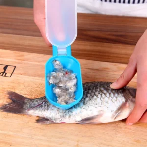 New Practical Fish Scale Skin Remover Scaler Skinner Scraper Knife Cleaner Kitchen Peeler Quick Removal Fishing Tool - Image 4
