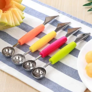 Fruit Platter Carving Knife Melon Spoon Ice Cream Dig Scoop Watermelon Kitchen DIY Cold Dishes Gadgets Slicer Tools - Image 2