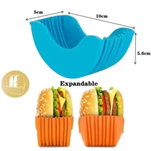 Reusable Burger Rack Useful Gadgets Silicone Frame Burger Tool Holder Shelf Storage Kitchen Home Organizer Box Tools Dining - Image 3