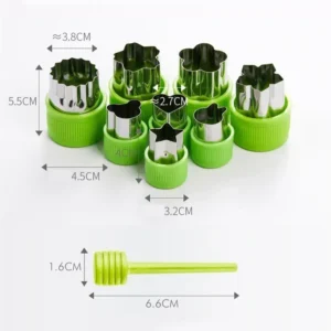 6/8/10pcs Star Heart Shape Vegetables Cutter Fruit Pastry Mini Pie Cutter Kids Food Cookie Mold Baking Tools Kitchen Gadgets - Image 5