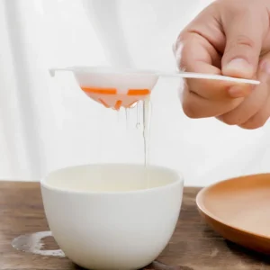White Yellow Egg Separator Plastic Protein Egg Yolk Separation Filter Cake Baking Accessories Portable Kitchen Egg Tools - Image 5