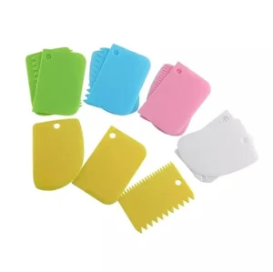 3PCS/Lot Cream Scraper Smoother DIY Cake Decorating Fondant Pastry Cutters Molds Kitchen Scrapers Baking Spatulas Tools - Image 2