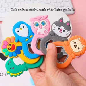 Creative Cartoon Multifunction Silicone Stainless Steel Bottle Opener Beer Fridge Openers Kitchen Tools An Be Fridge Magnet - Image 2