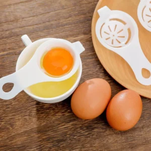 White Yellow Egg Separator Plastic Protein Egg Yolk Separation Filter Cake Baking Accessories Portable Kitchen Egg Tools - Image 2