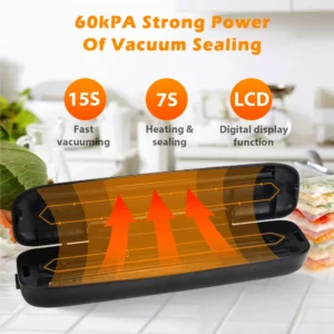 saengQ Vacuum Sealer Packaging Machine Food Vacuum Sealer With Free 10pcs Vacuum bags Household Vacuum Food - Image 3