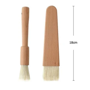 2Pcs Kitchen Oil Brushes Basting Brush Wood Handle BBQ Grill Pastry Brush Baking Cooking Tools Butter Honey Sauce Brush - Image 4