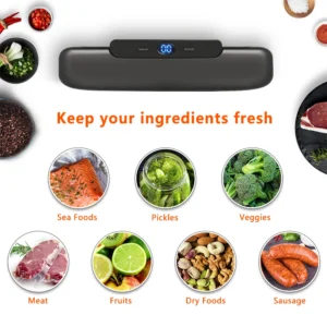 saengQ Vacuum Sealer Packaging Machine Food Vacuum Sealer With Free 10pcs Vacuum bags Household Vacuum Food - Image 6