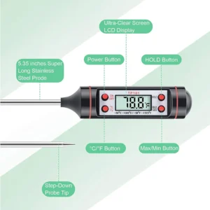 New Food Thermometer Baking Temperature Measurement Electronic Probe Digital Kitchen Cooking Temperature - Image 2