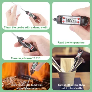 New Food Thermometer Baking Temperature Measurement Electronic Probe Digital Kitchen Cooking Temperature - Image 4