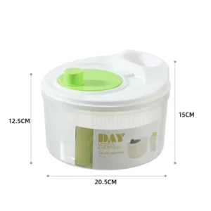 Spin dry vegetable basket dehydrator washing basin hand shake spin dryer creative kitchen fruit flick drain basket - Image 4