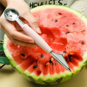 Fruit Platter Carving Knife Melon Spoon Ice Cream Dig Scoop Watermelon Kitchen DIY Cold Dishes Gadgets Slicer Tools - Image 3