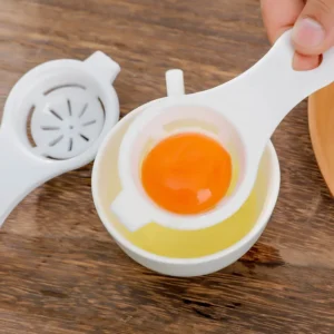 White Yellow Egg Separator Plastic Protein Egg Yolk Separation Filter Cake Baking Accessories Portable Kitchen Egg Tools - Image 4