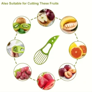 Multifunctional 3 in 1 Avocado Slicer, Handy Outdoor Home Kitchen Camping Accessories Tools - Image 4