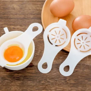 White Yellow Egg Separator Plastic Protein Egg Yolk Separation Filter Cake Baking Accessories Portable Kitchen Egg Tools - Image 3