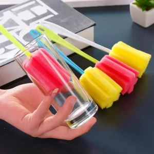 3PCS Long Handle Baby Bottle Brush Soft Sponge Brush Water Glass Cup Washing Cleaner Tool Kitchen Cleaning Specialty Tool - Image 2