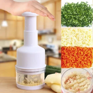 Stainless Steel Garlic Onion Chopper Multifunctional Hand Pressure Cutter Slicer Peeler Vegetable Garlic Kitchen Shredder Tool ﻿