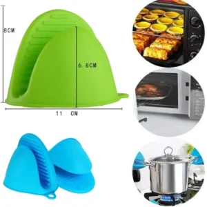 2pcs Silicone Cooking Pinch Grips Oven Mitts Potholder Mini Oven Gloves for Kitchen Cooking Baking Air Fryers Microwaves - Image 5
